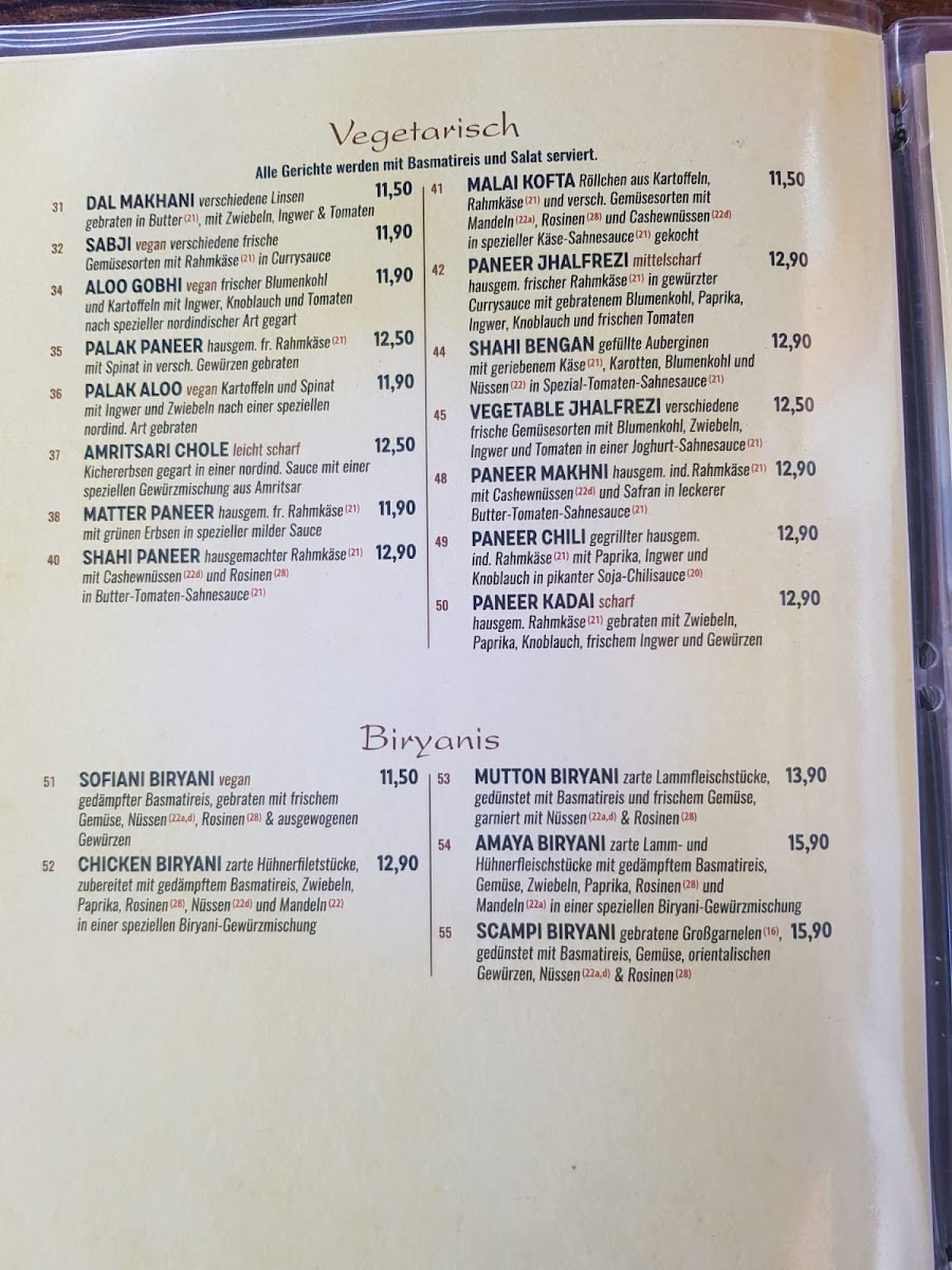 Menu Indisches Restaurant Amaya Eberswalde-9