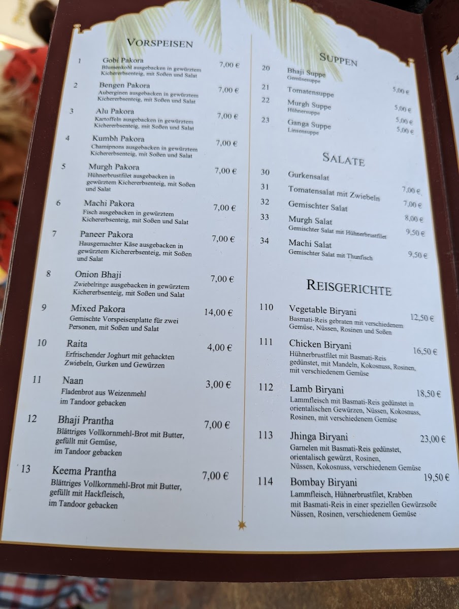 Menu Indisches Restaurant Bombay-10