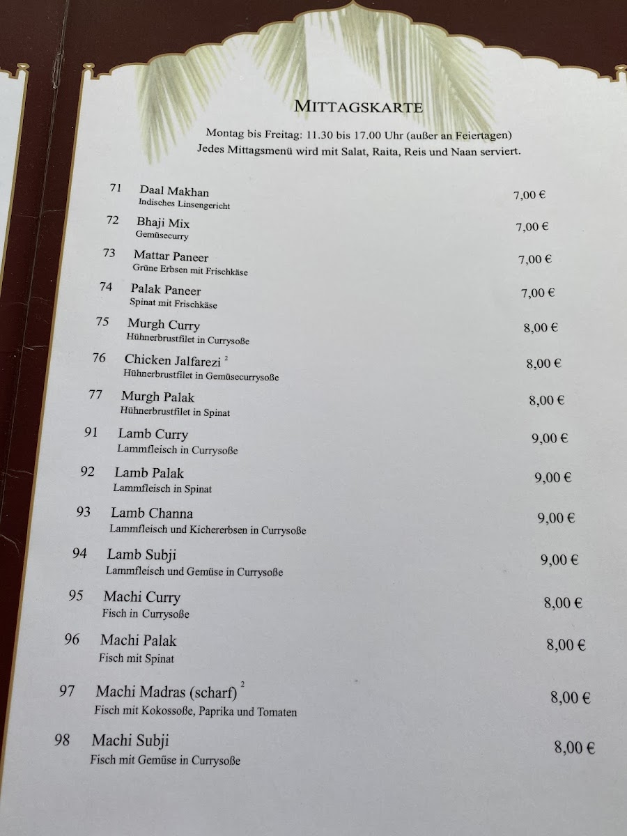 Menu Indisches Restaurant Bombay-6