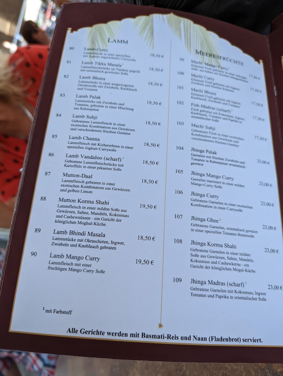 Menu Indisches Restaurant Bombay-9
