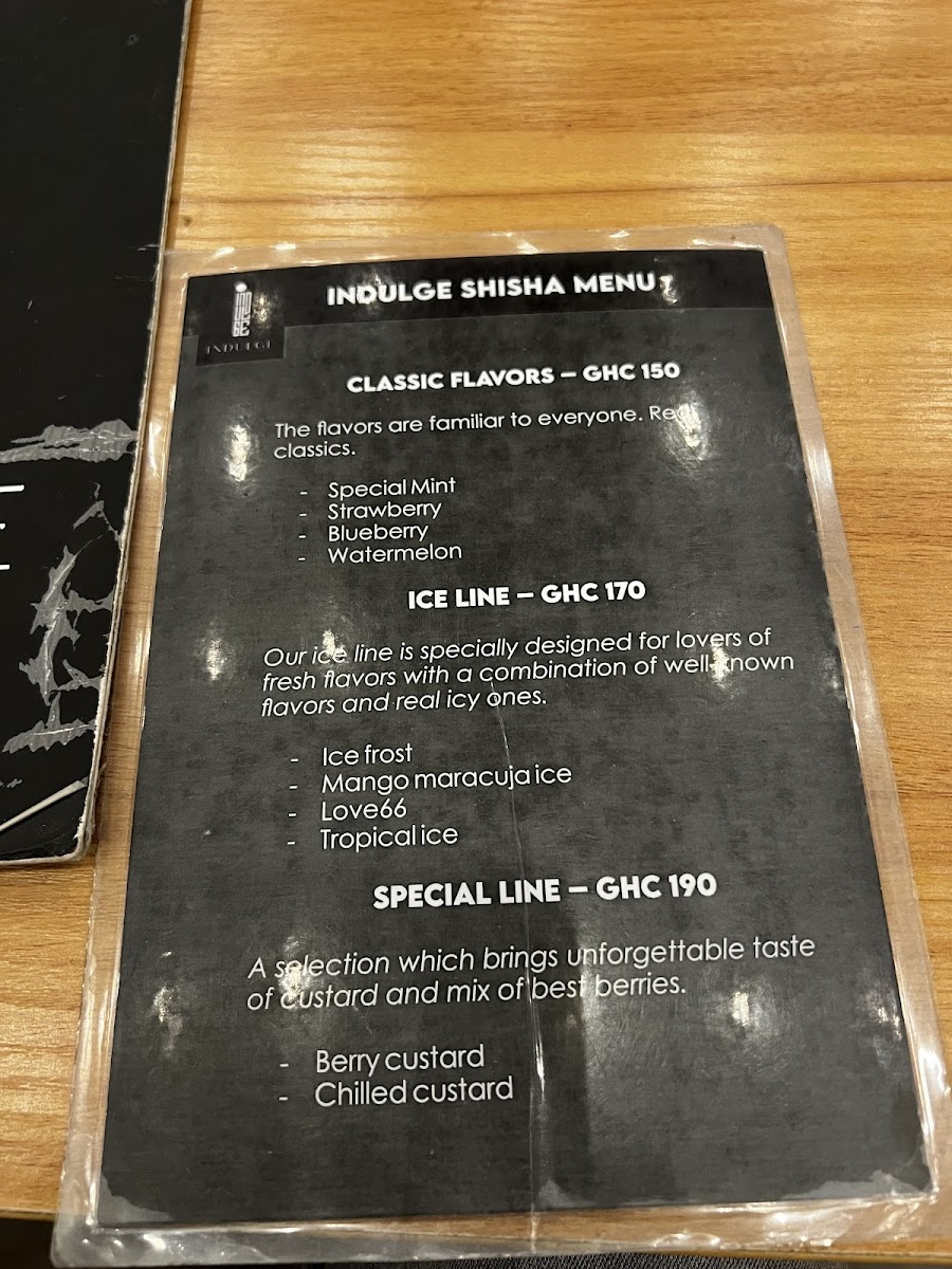 Menu Indulge Accra-10