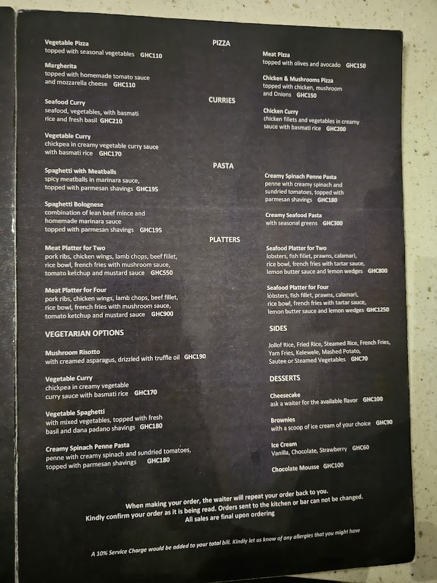 Menu Indulge Accra-4