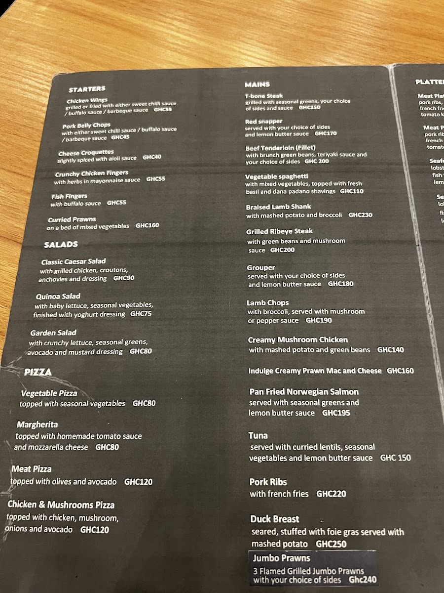 Menu Indulge Accra-7