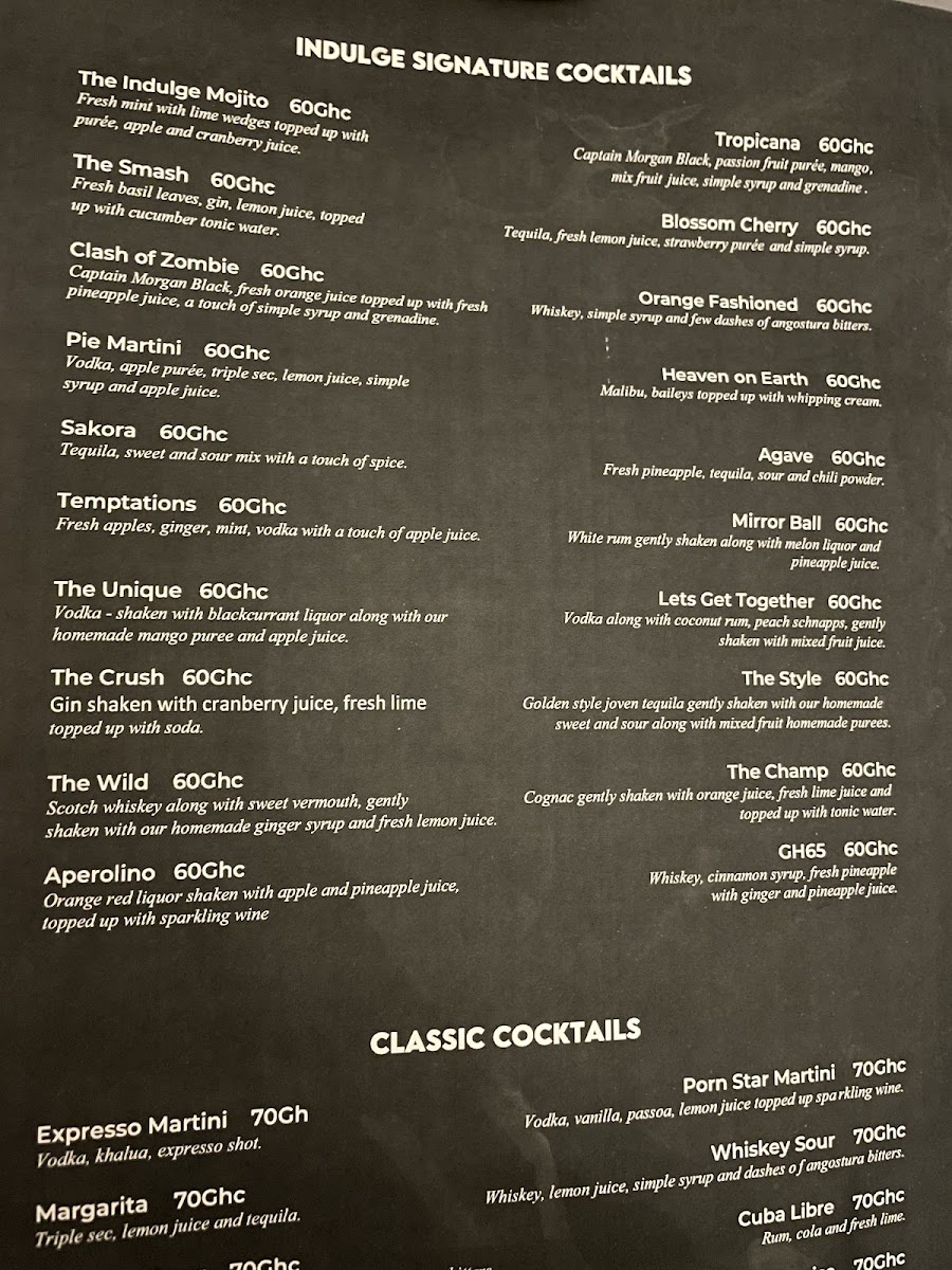 Menu Indulge Accra-9