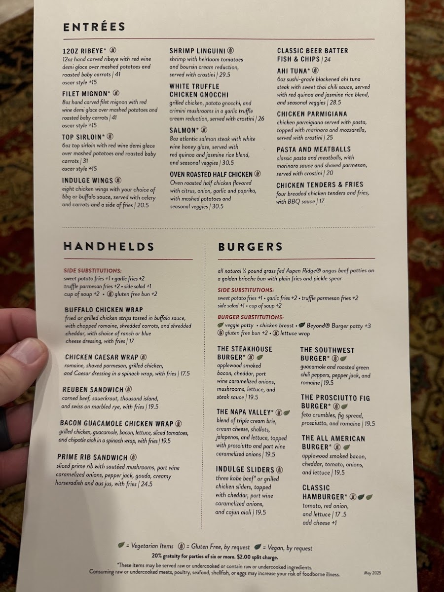 Menu Indulge Bistro & Wine Bar-2