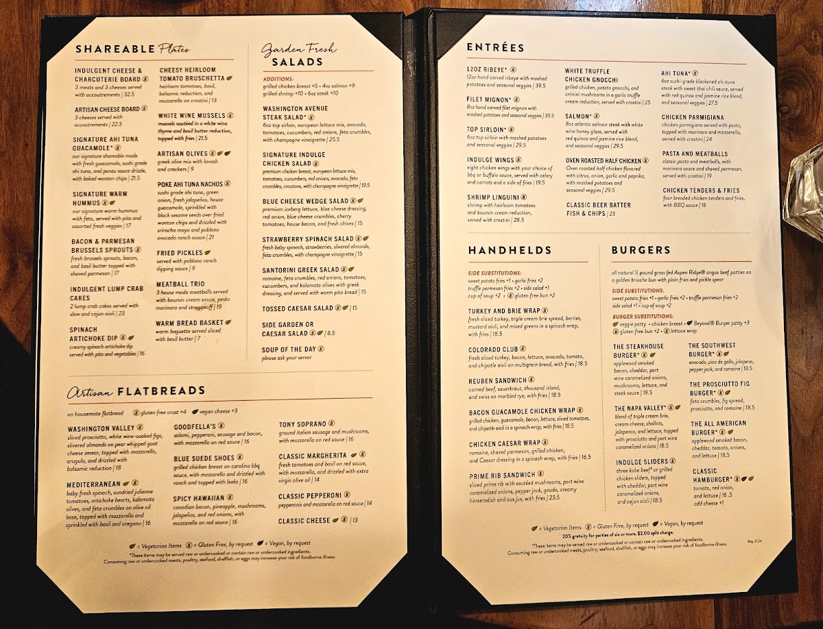 Menu Indulge Bistro & Wine Bar-3