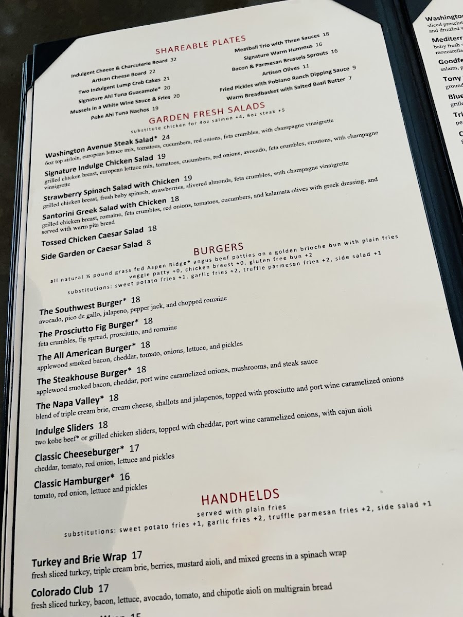 Menu Indulge Bistro & Wine Bar-6