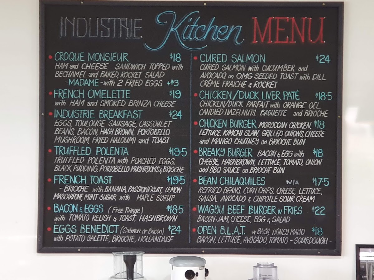 Menu Industrie Kitchen And Cafe-1