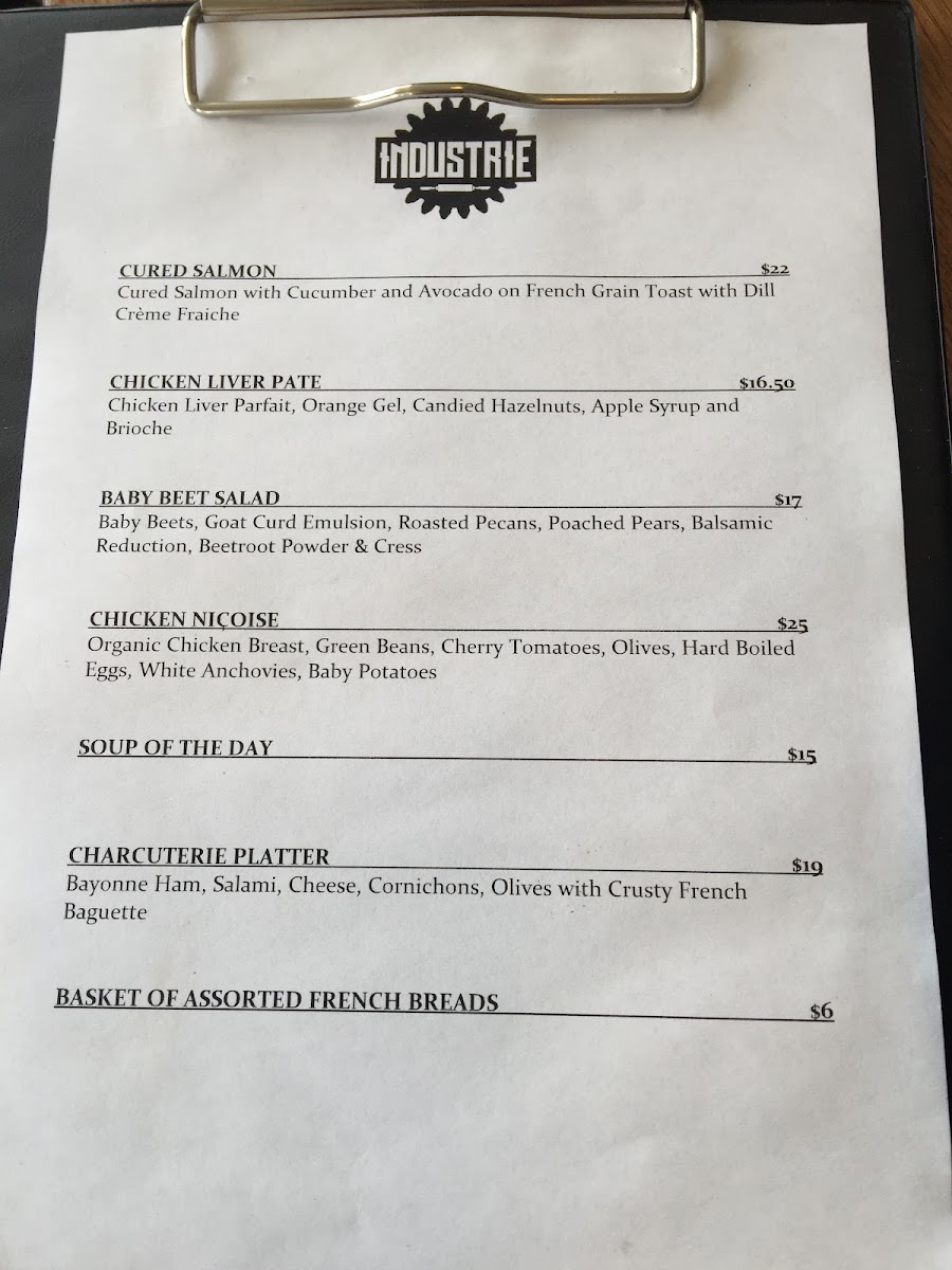 Menu Industrie Kitchen And Cafe-3