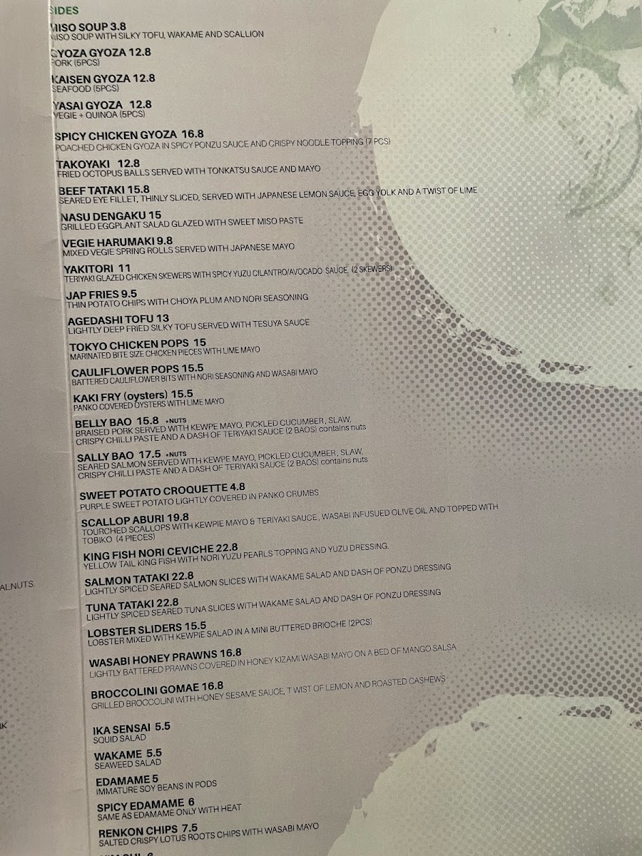 Menu Infinite Wasabi-2