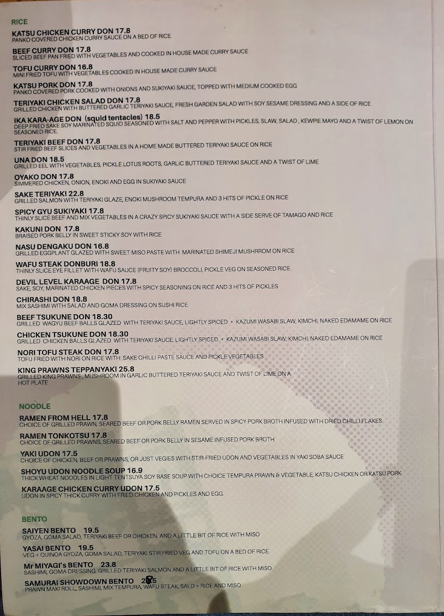 Menu Infinite Wasabi-5