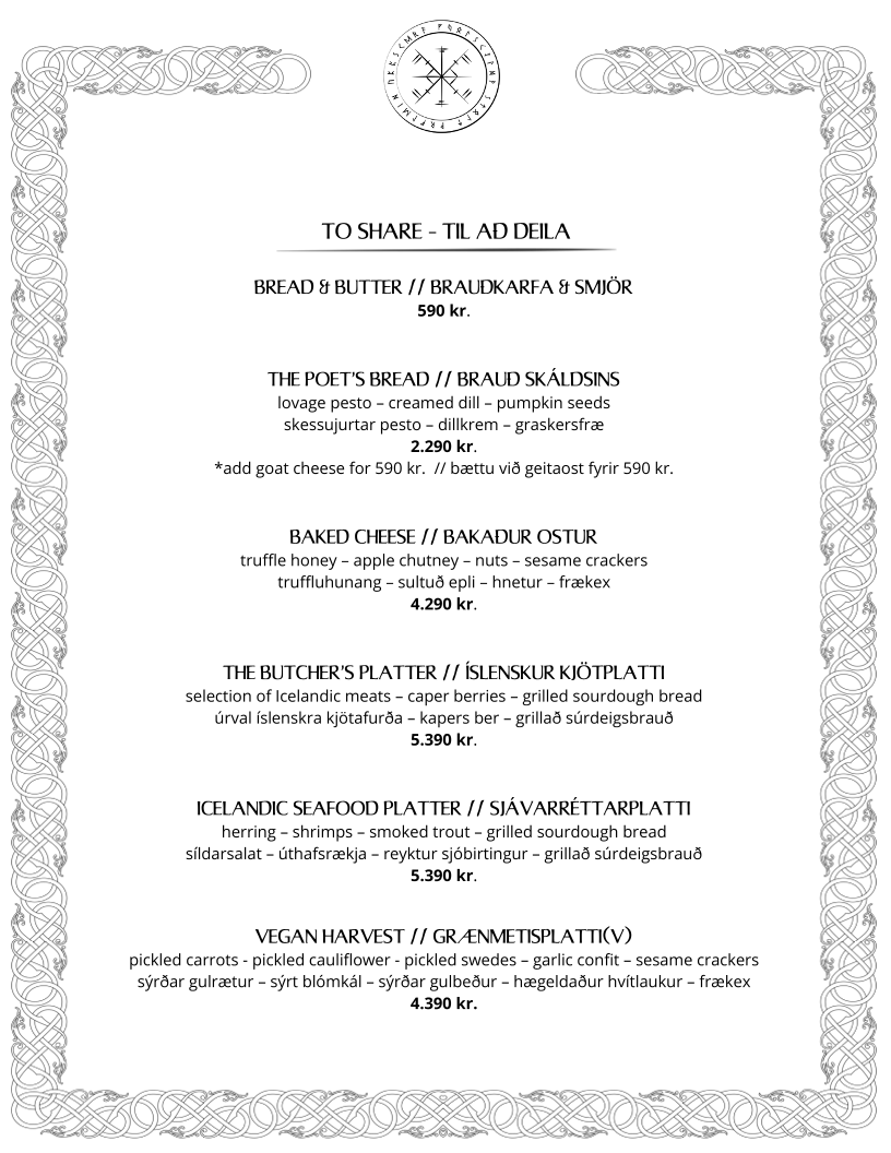 Menu Ingolfsskali Viking Restaurant-1
