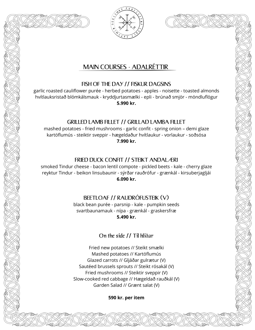 Menu Ingolfsskali Viking Restaurant-2