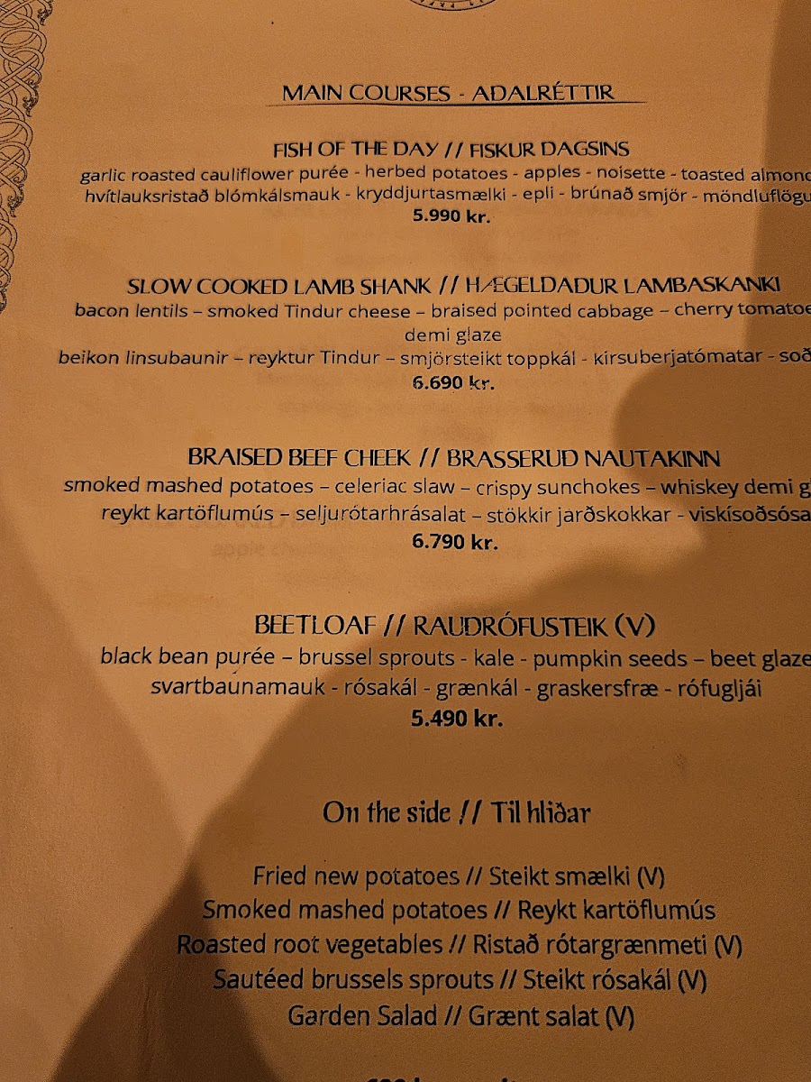 Menu Ingolfsskali Viking Restaurant-7