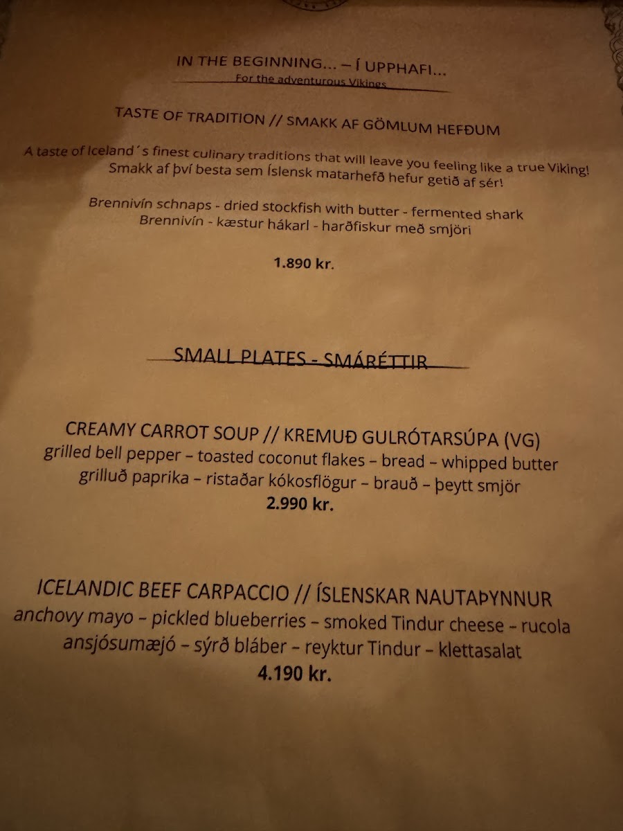 Menu Ingolfsskali Viking Restaurant-8