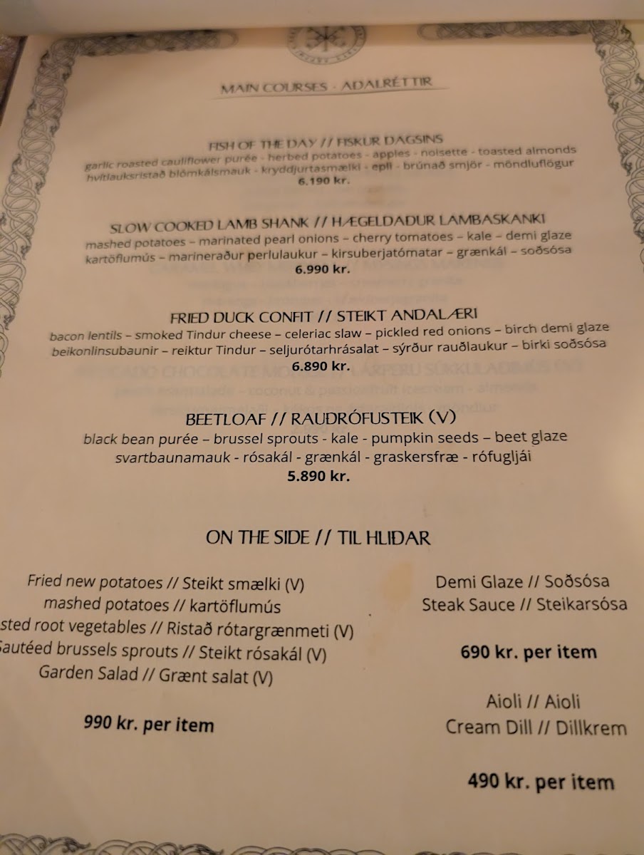 Menu Ingolfsskali Viking Restaurant-9