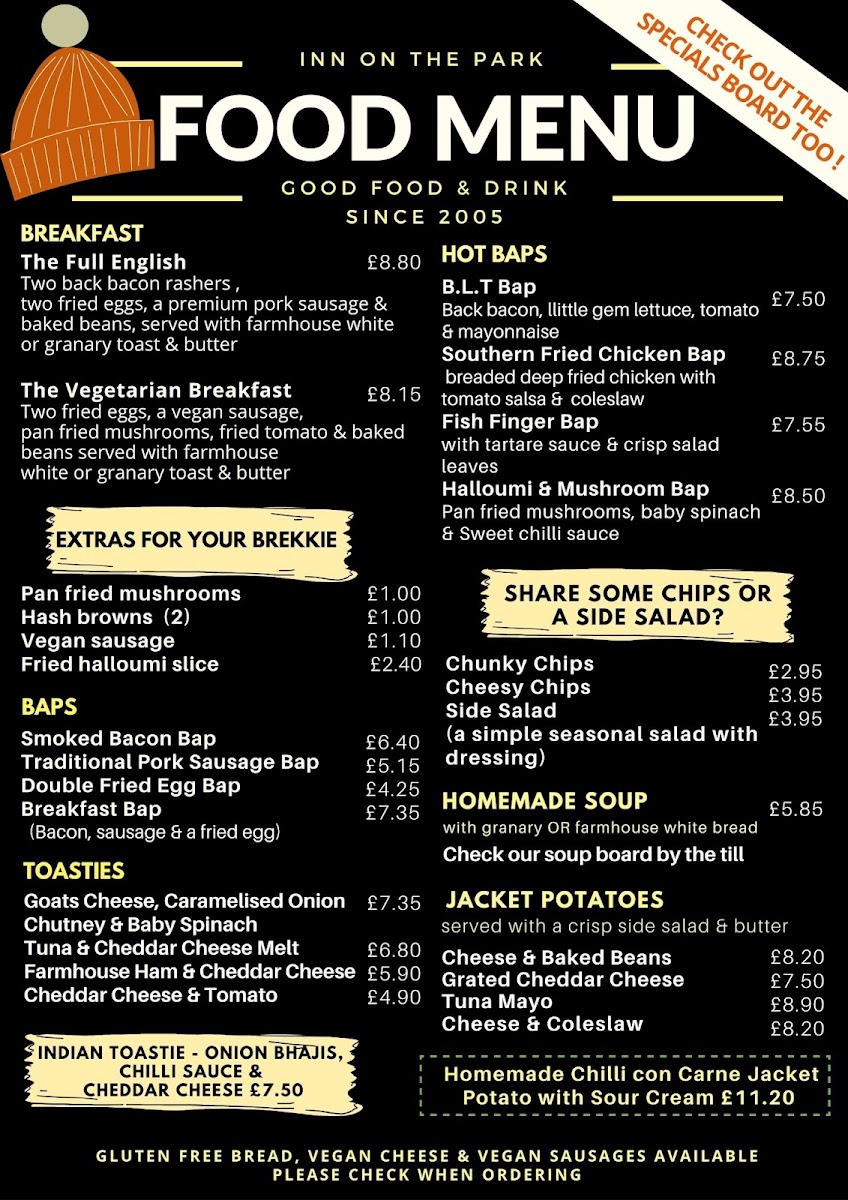 Menu Inn On The Park-5