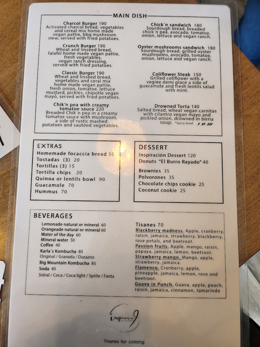 Menu Inspiración 9-6