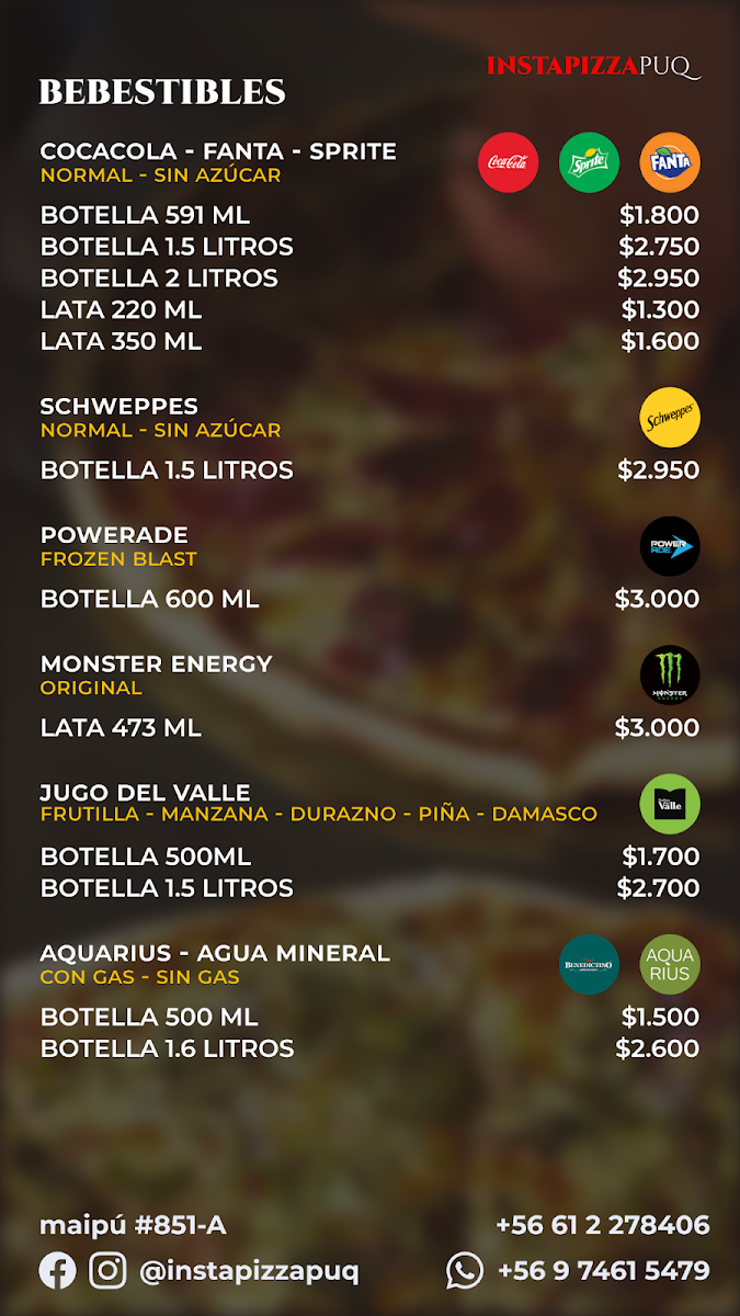 Menu Instapizza Puq-7