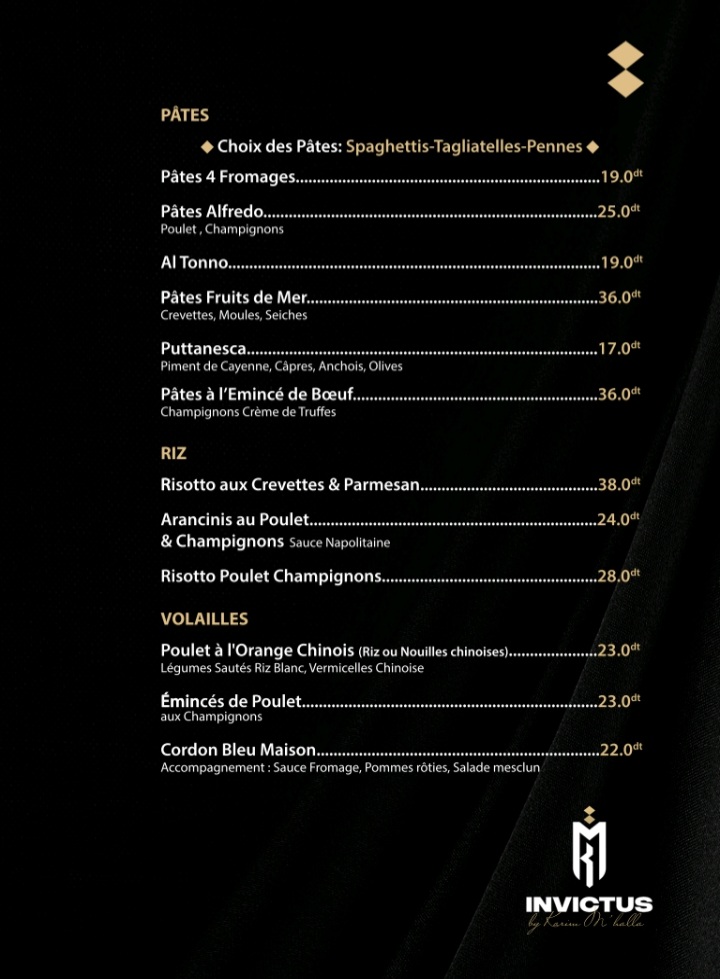 Menu Invictus Restaurant-2