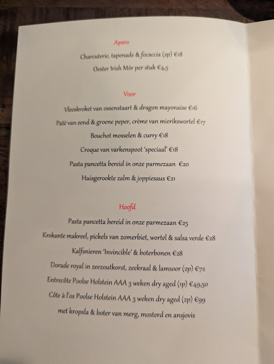 Menu Invincible-2