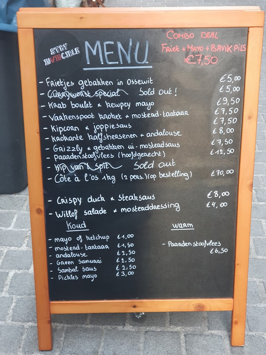Menu Invincible-3
