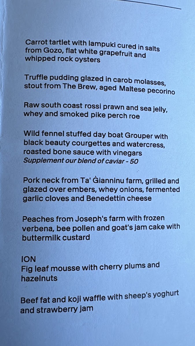 Menu Ion Harbour By Simon Rogan-2