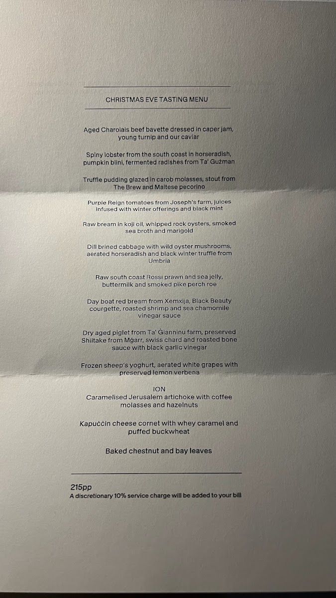 Menu Ion Harbour By Simon Rogan-4