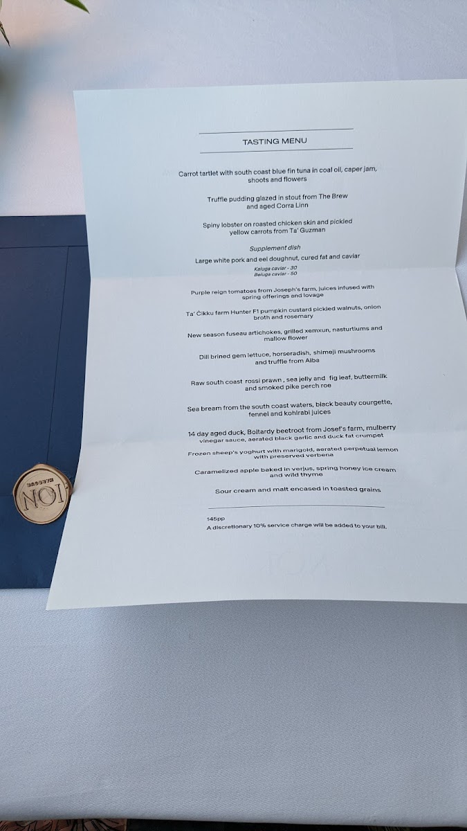 Menu Ion Harbour By Simon Rogan-8