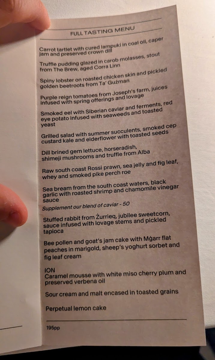 Menu Ion Harbour By Simon Rogan-9