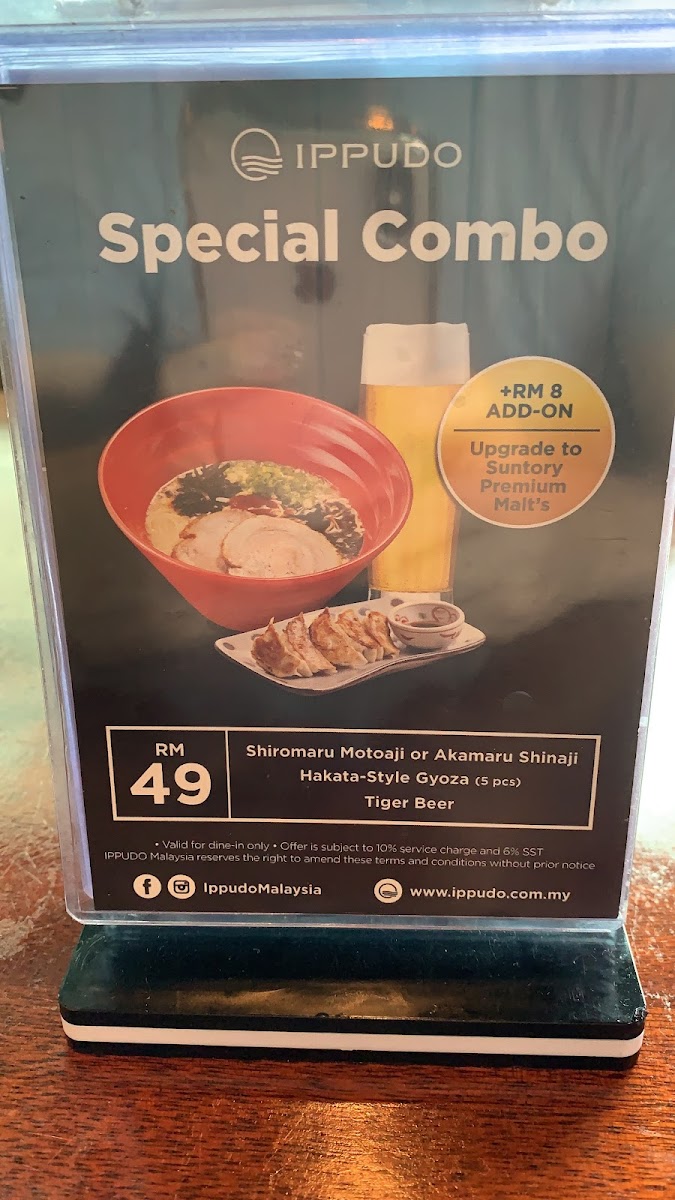 Menu Ippudo • Bangsar Shopping Centre-1
