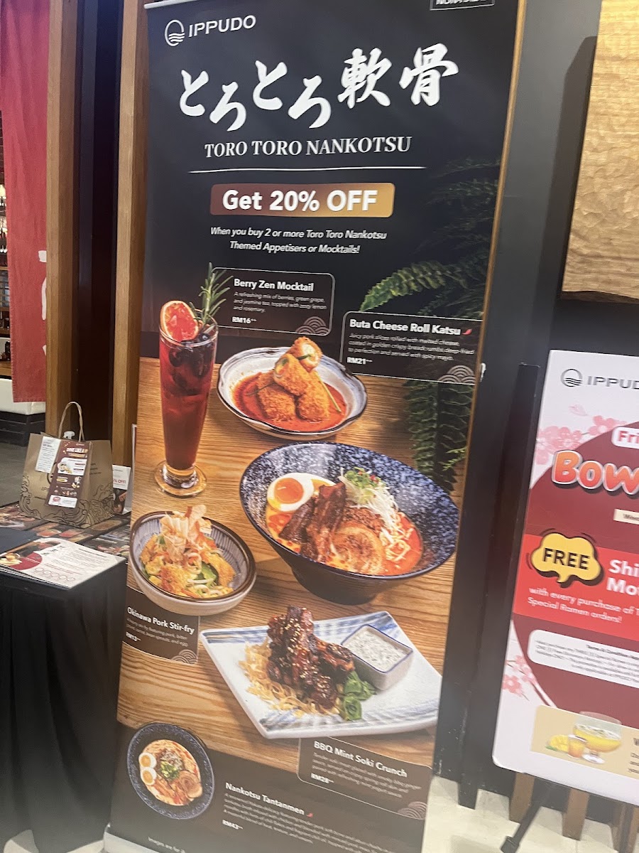 Menu Ippudo • Pavilion Kl-3