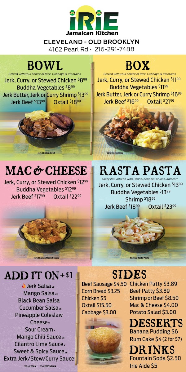Menu Irie Jamaican Kitchen-1