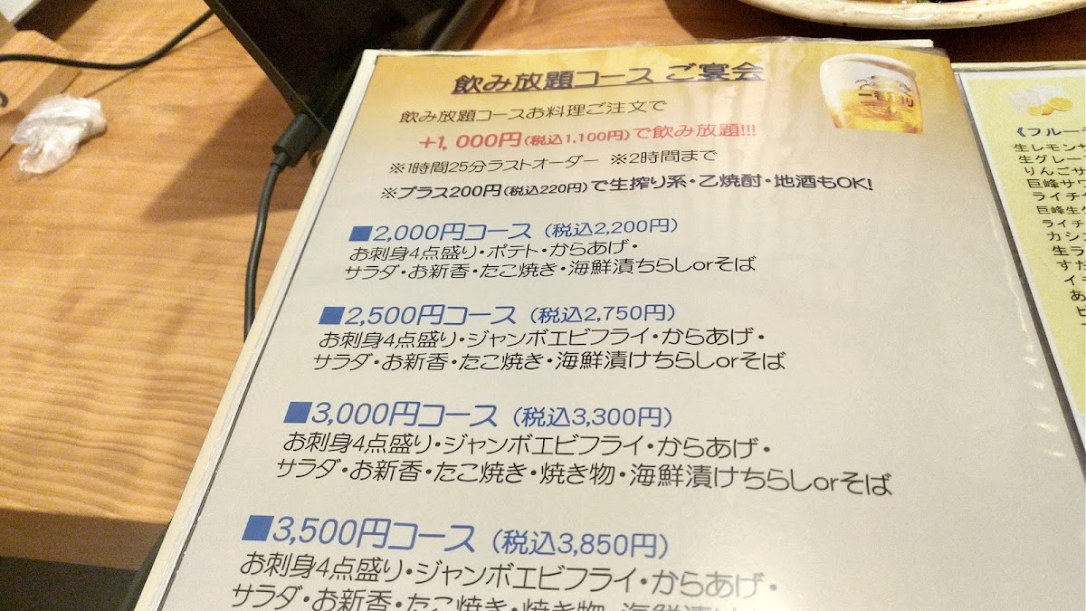 Menu Iroha Honpo-5