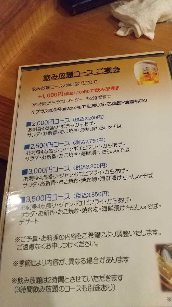 Menu Iroha Honpo-9