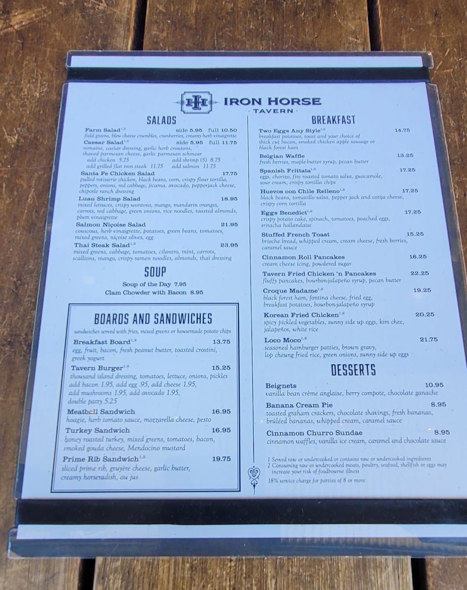 Menu Iron Horse Tavern Folsom-6