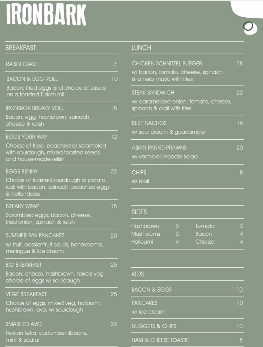 Menu Ironbark Espresso-1