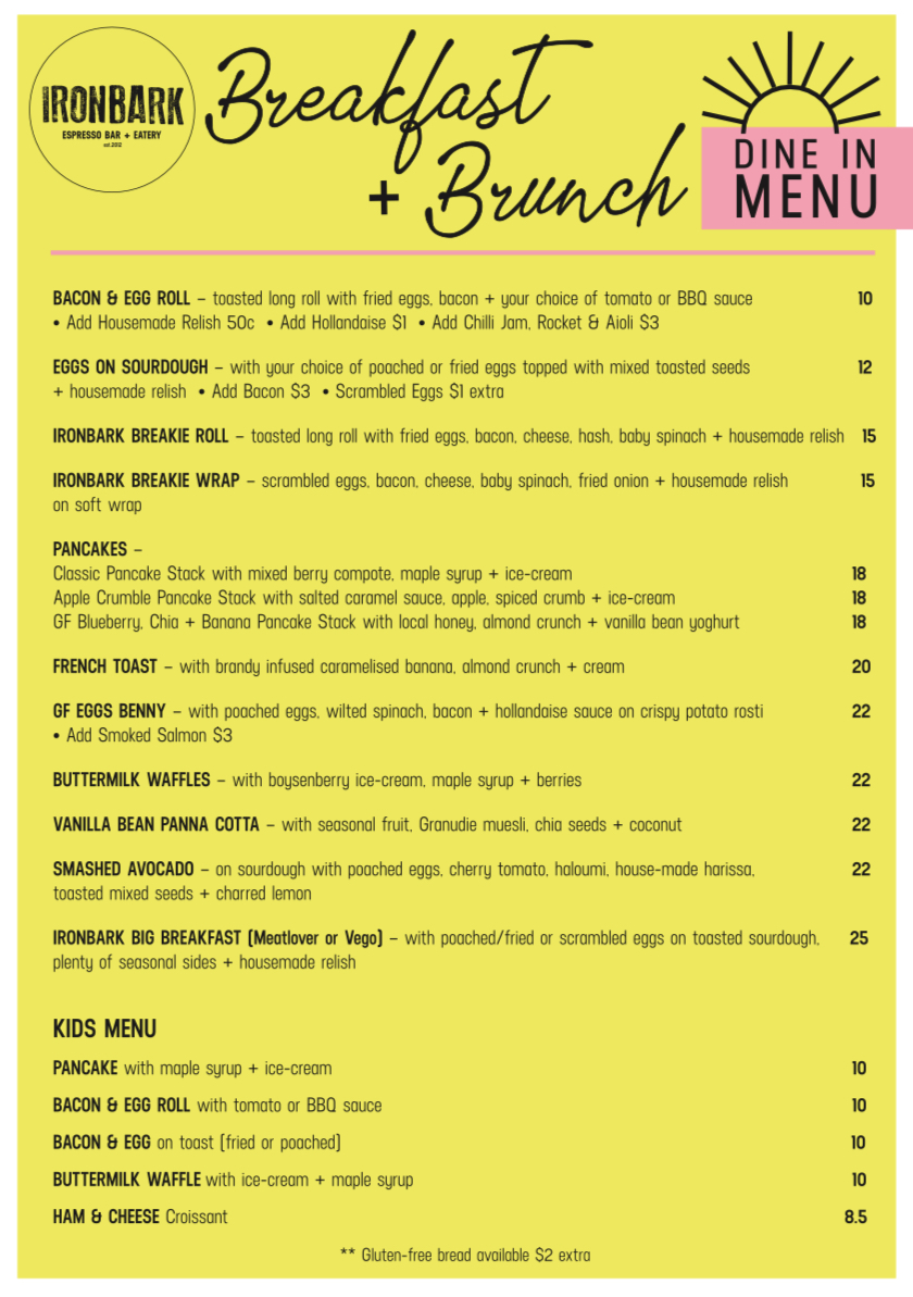 Menu Ironbark Espresso-2