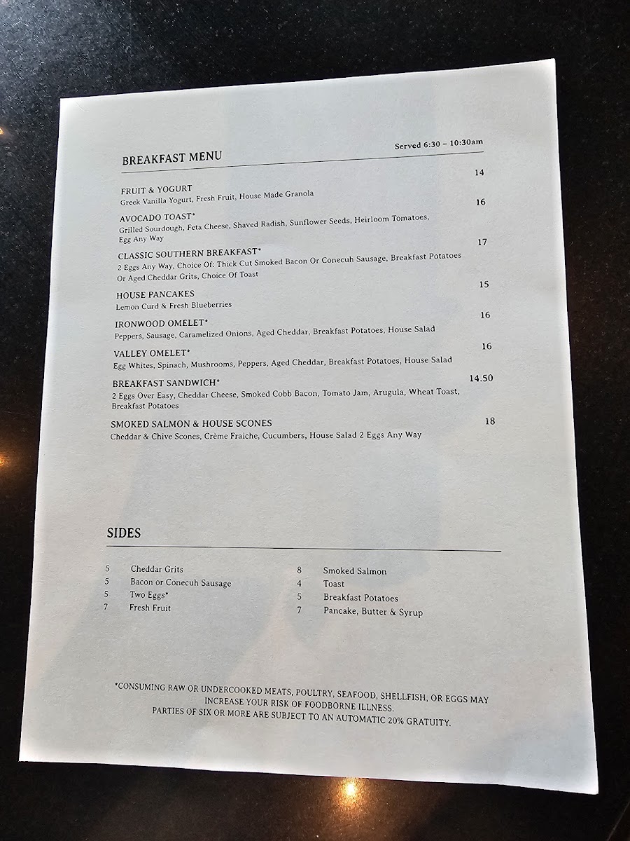 Menu Ironwood Kitchen & Cocktails-7