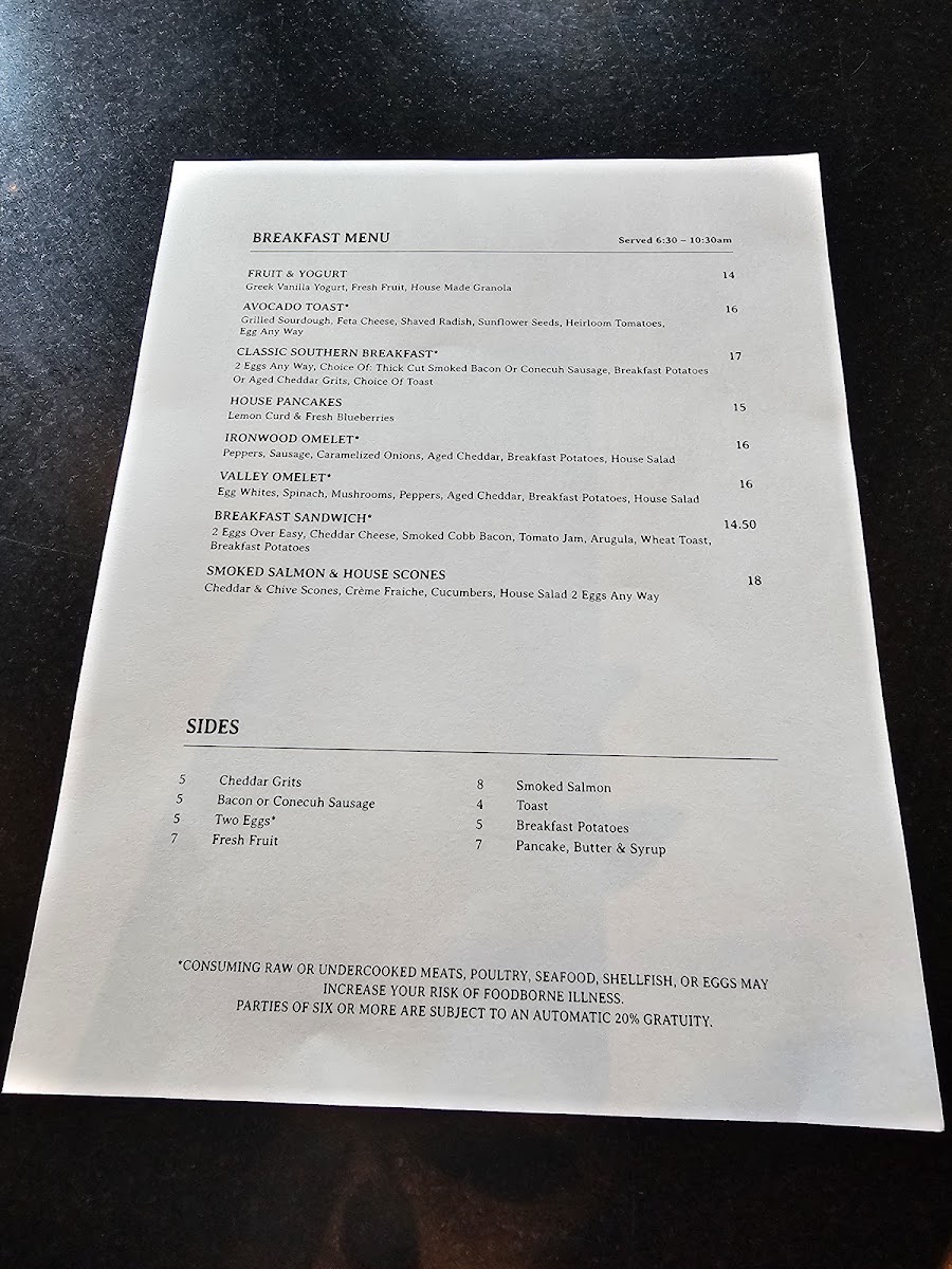 Menu Ironwood Kitchen & Cocktails-9