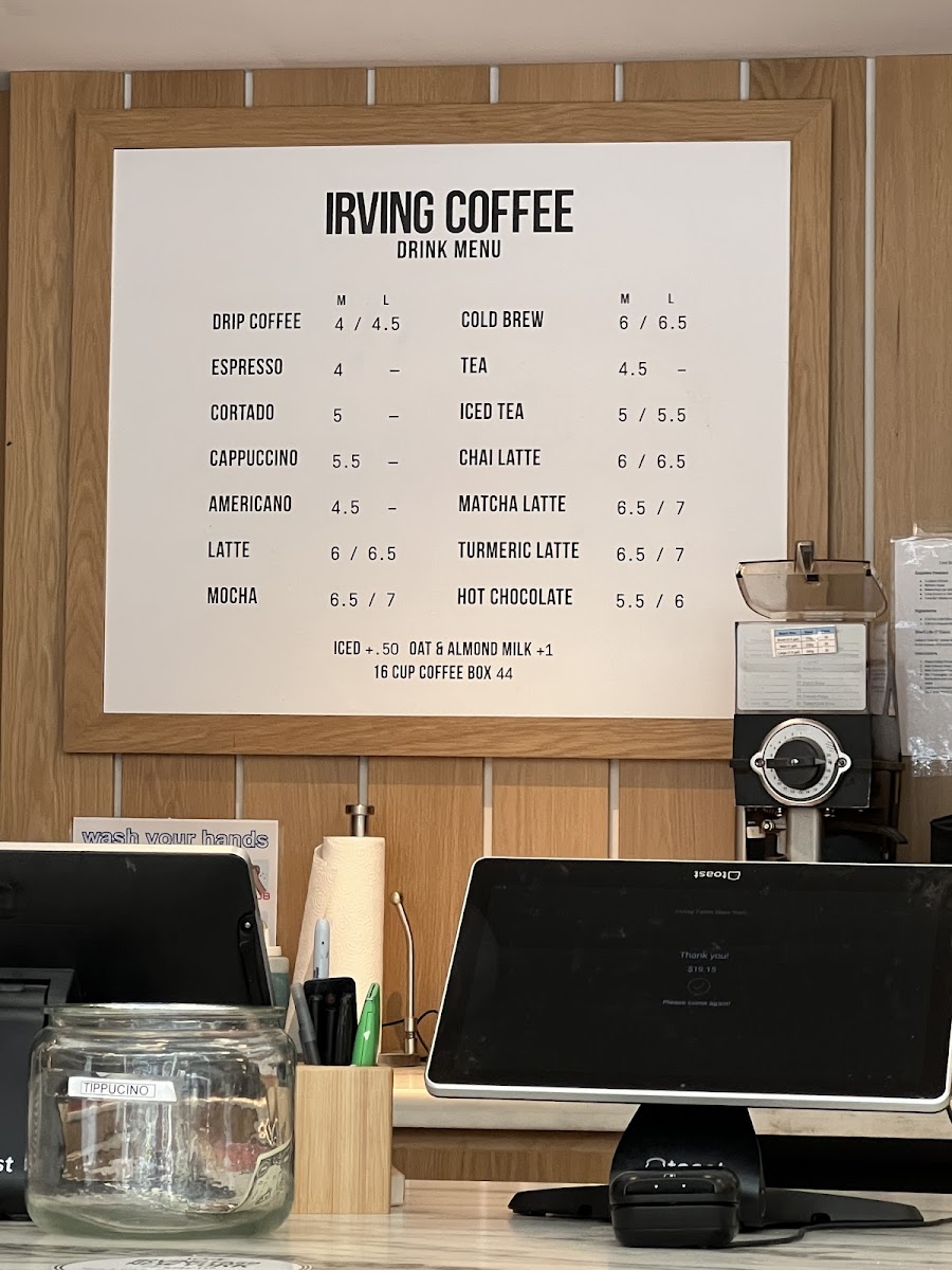Menu Irving Farm Coffee-6