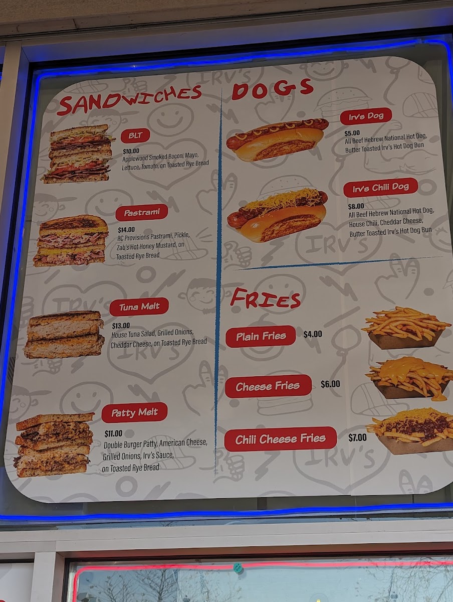 Menu Irv's Burgers-2
