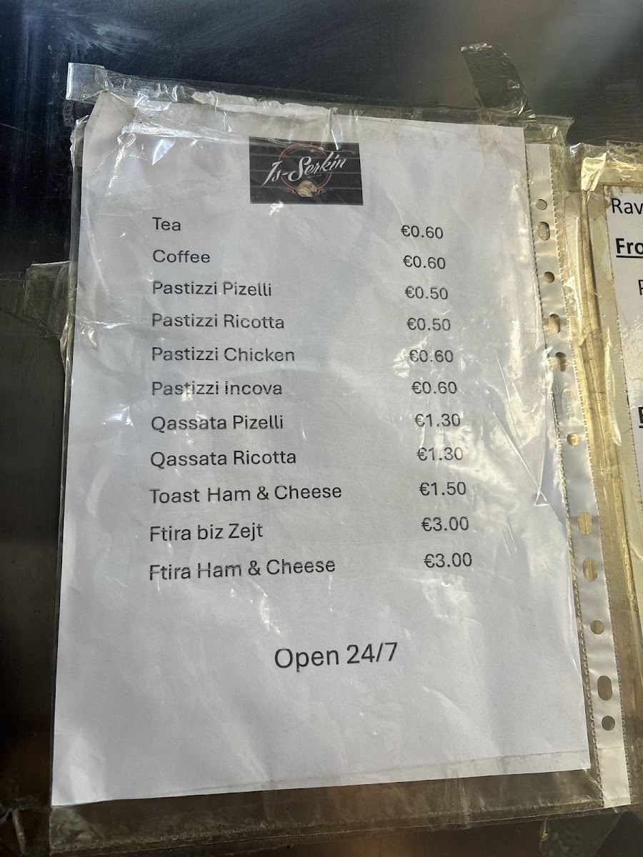 Menu Is-Serkin - Crystal Palace Bar-9