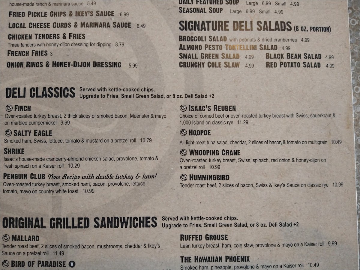 Menu Isaac's Craft Kitchen & Brewery - Wyomissing-10