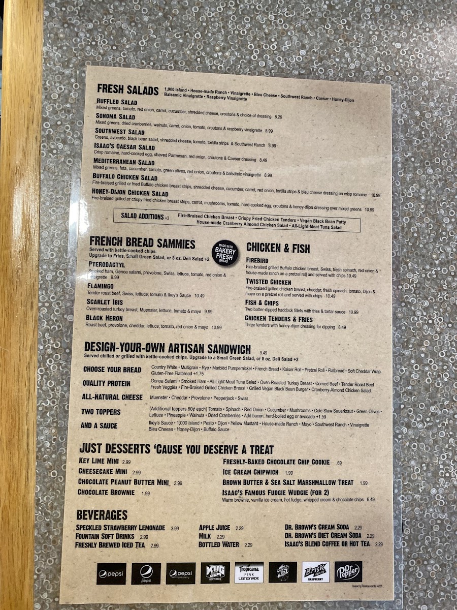 Menu Isaac's Craft Kitchen & Brewery - Wyomissing-3