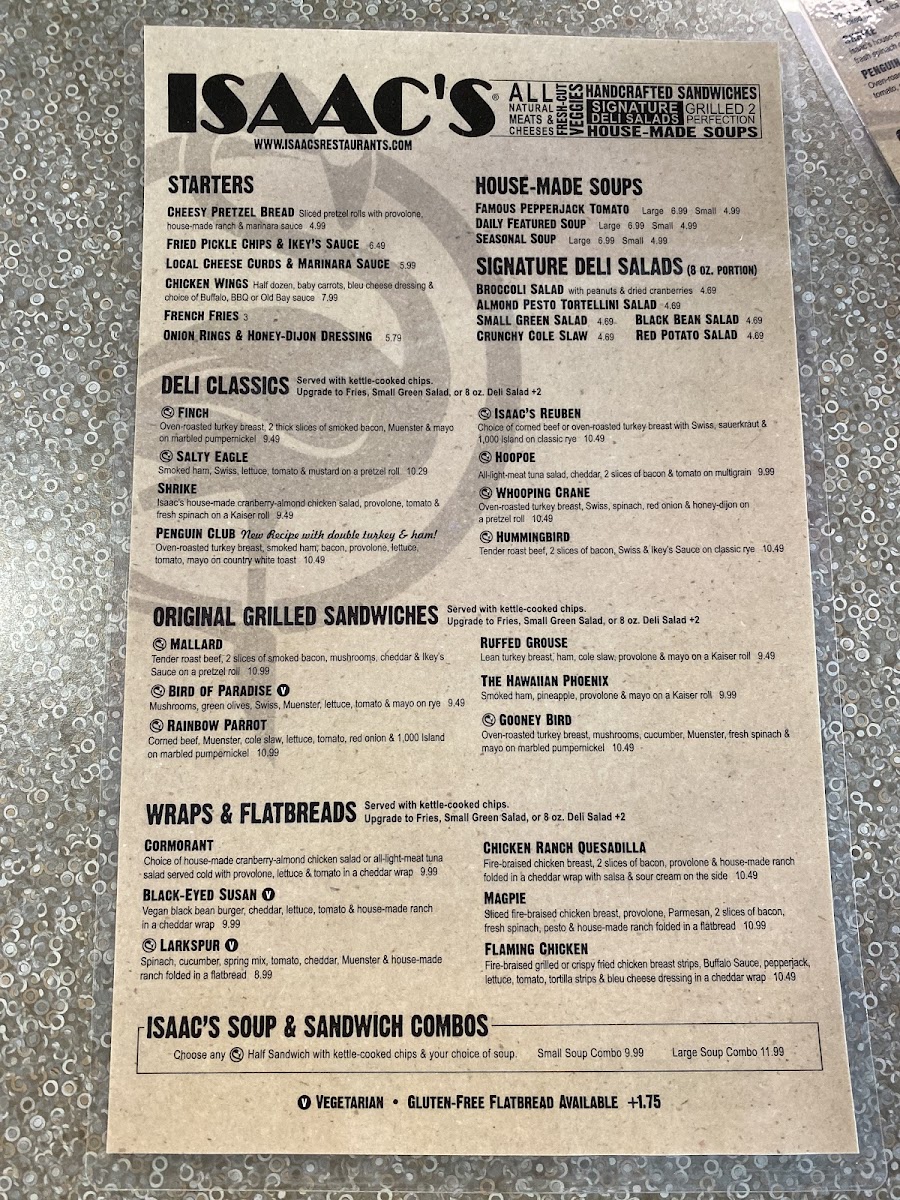 Menu Isaac's Craft Kitchen & Brewery - Wyomissing-5