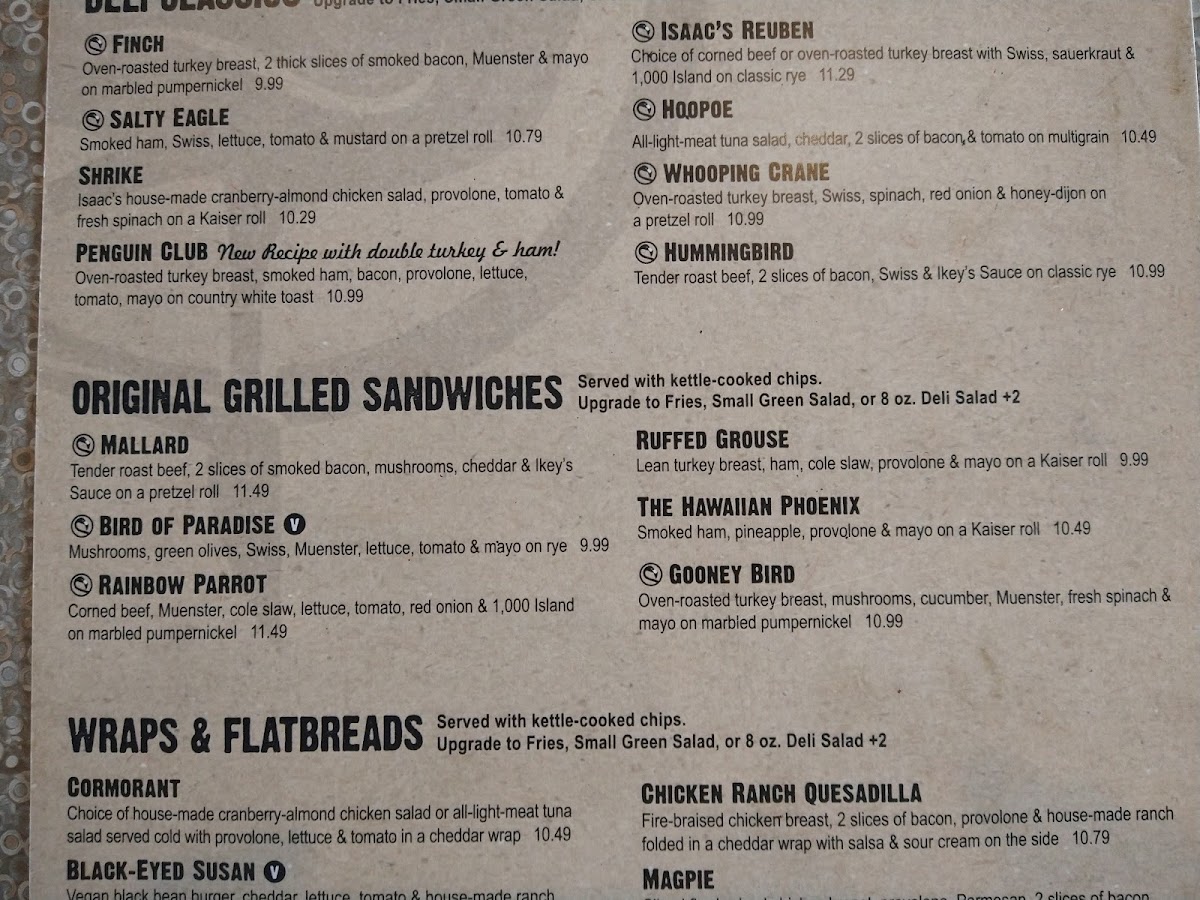 Menu Isaac's Craft Kitchen & Brewery - Wyomissing-6