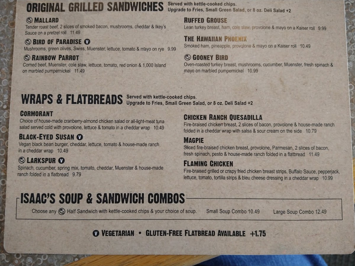 Menu Isaac's Craft Kitchen & Brewery - Wyomissing-7