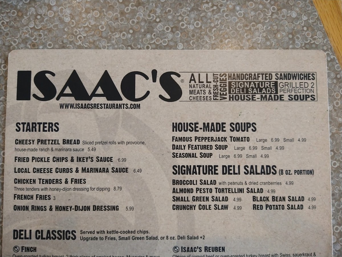 Menu Isaac's Craft Kitchen & Brewery - Wyomissing-8