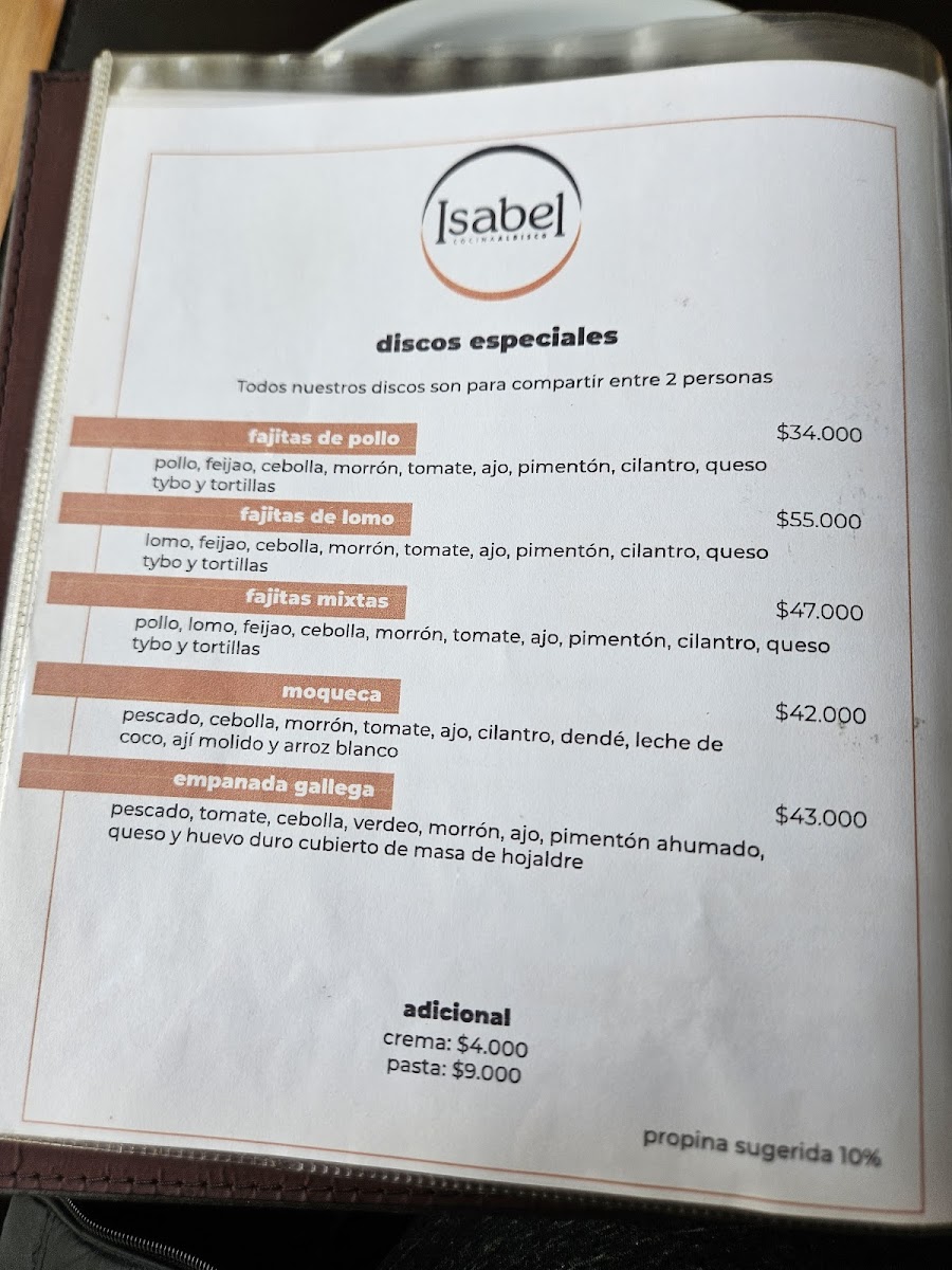 Menu Isabel Cocina Al Disco-9